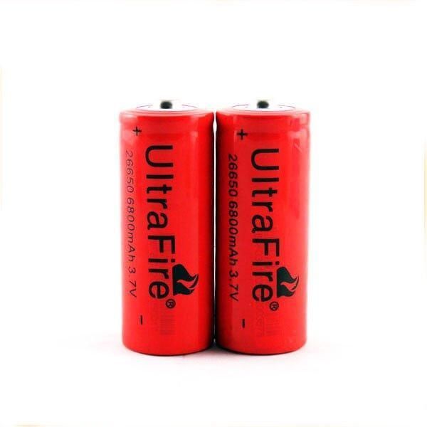 Акумулятор Ultra Fire 26650 6800mAh 3.7В (Червоний)