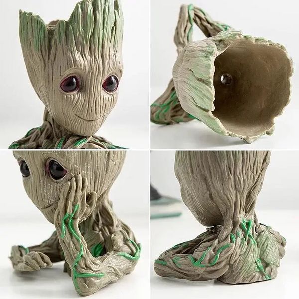 Горшочек для цветов и канцелярии Грут Groot G1 + подставка пень