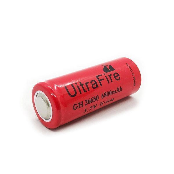 Акумулятор Ultra Fire 26650 6800mAh 3.7В (Червоний)