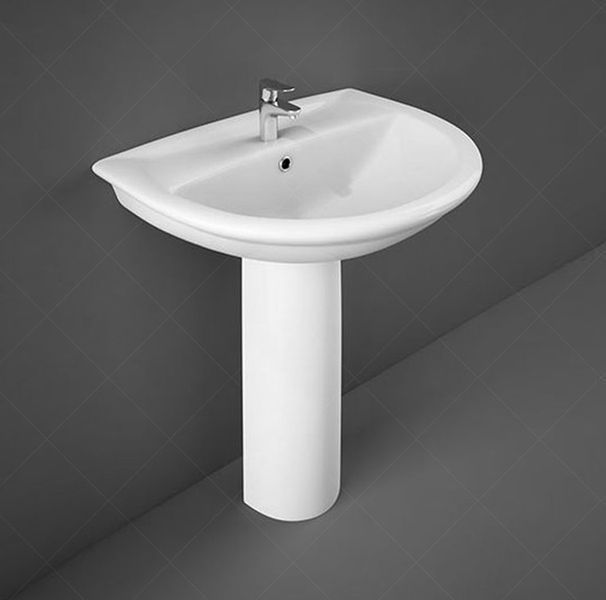 Раковина и ножка RAK Ceramics Karla 60.5x83.5x48.5см (RAK0011) Белый