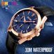Чоловічий годинник Skmei Prestige 9127 (Чорний з синім циферблатом)