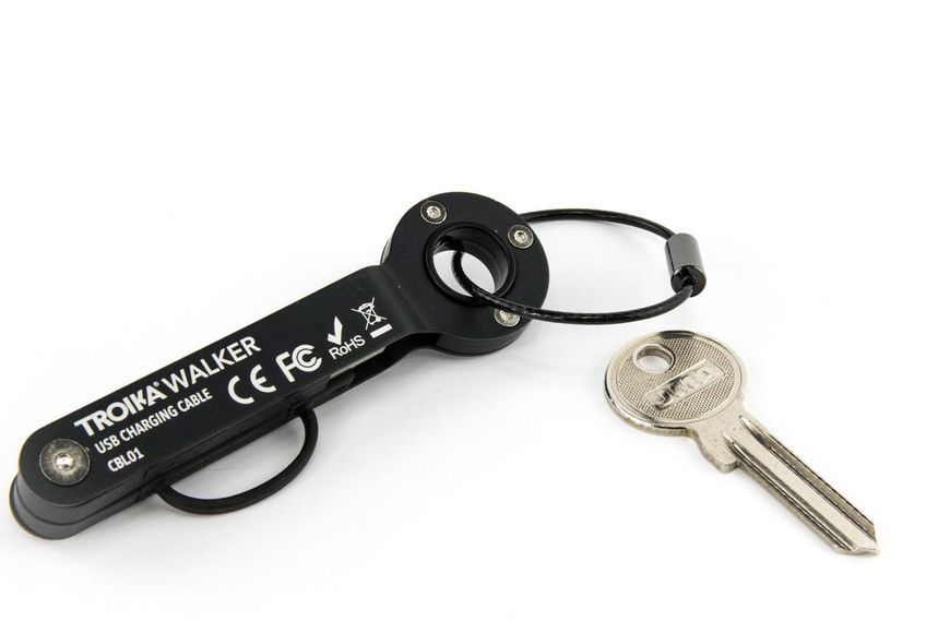 Брелок-адаптер Troika Walker USB MicroUSB металл Черный