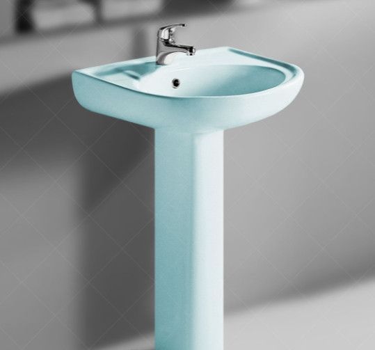 Комплект раковина + ніжка RAK Ceramics Cynthia Wash Basin (57 см) Блакитний