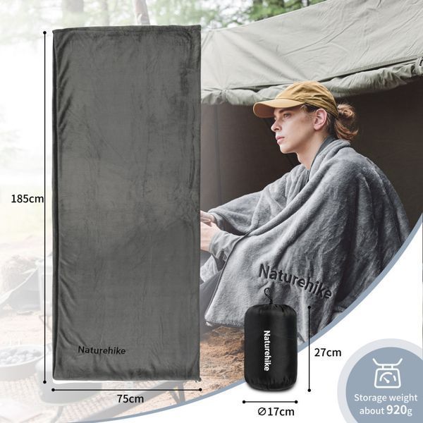 Подкладка для спального мешка Naturehike CNK2450WS024 флис (Графит)