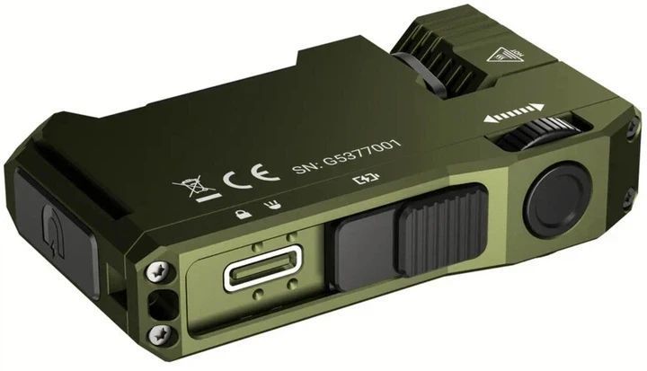 Ліхтар брелок Wuben G5 EDC з червоним світлом + RGB Зелений