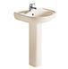 Комплект раковина + ніжка RAK Ceramics Cynthia Wash Basin (57 см) Слонова кістка