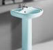 Комплект раковина + ніжка RAK Ceramics Cynthia Wash Basin (57 см) Блакитний