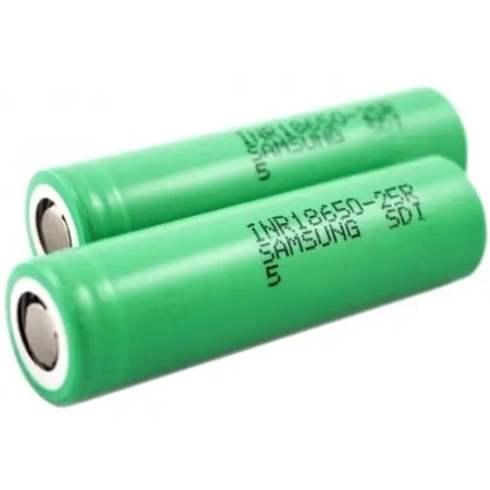 Акумулятор 18650 Samsung INR18650-25R 2500mah (20А) Зелений
