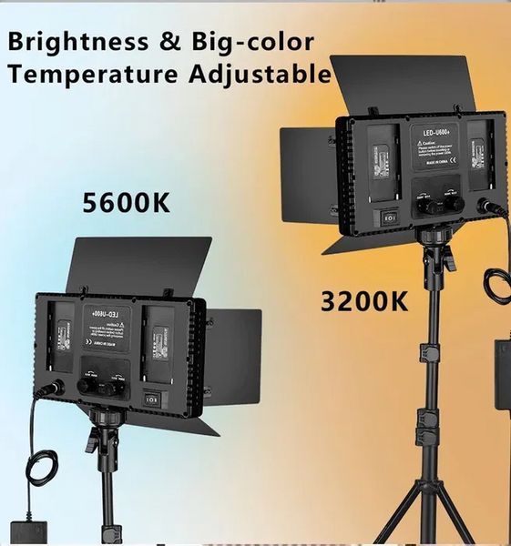 Осветитель студийный Nagnahz U800 Pro LED видеосвет со штативом