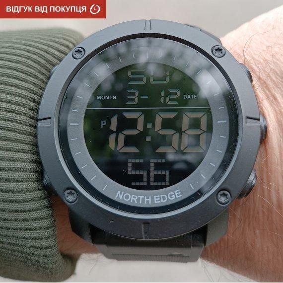 Годинник чоловічий наручний North Edge Tank 5BAR (Чорний)