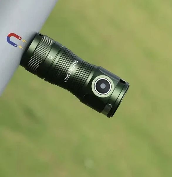 Ліхтар ручний Sofirn SC13 Luminus SST40 6500K 1300 лм 217 м type-C АКБ 1100mAh Зелений