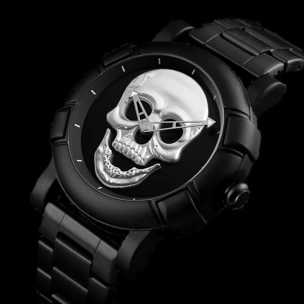 Оригінальний годинник Skmei Skull 9178 Black