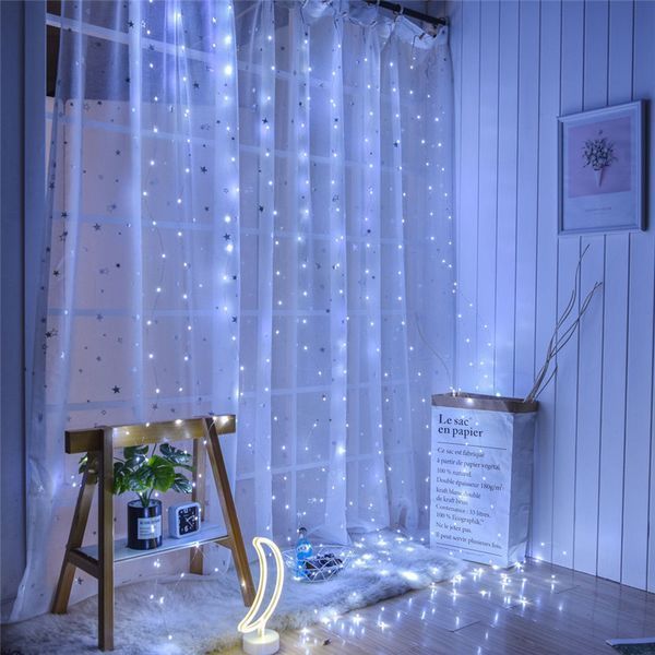 Гірлянда штора 3х3м 360 LED Білий холодний світ