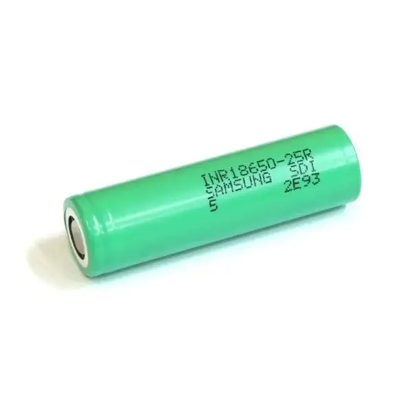 Акумулятор 18650 Samsung INR18650-25R 2500mah (20А) Зелений