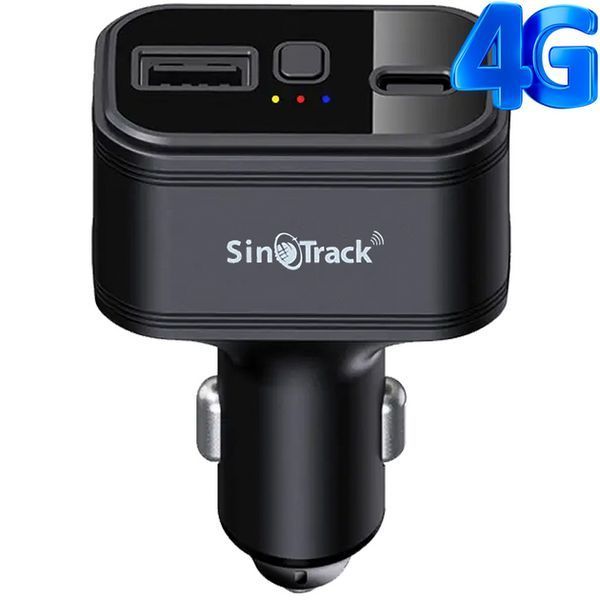 Автомобильный GPS-трекер SinoTrack ST-909L 4G с микрофоном в прикуриватель