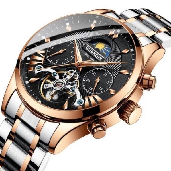 Мужские наручные часы Guanquin Prestige Gold