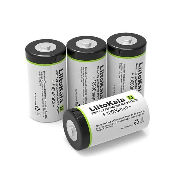 Акумулятор LiitoKala D (R20) 10000мАг 1.2V Ni-Mh (Білий)