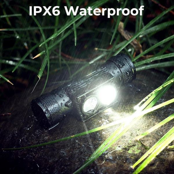 Налобный фонарь с красным светом H25B Pro 500лм Type-C IPX6 (с аккумулятором 2200 мАч)