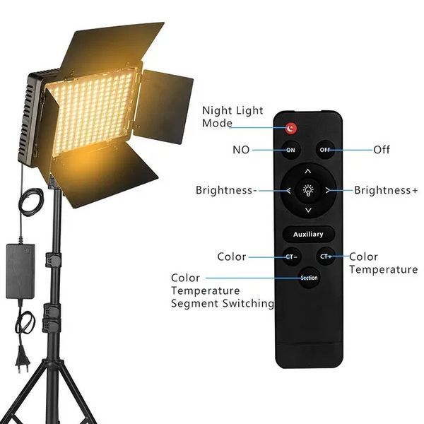 Осветитель студийный Nagnahz U800 Pro LED видеосвет со штативом