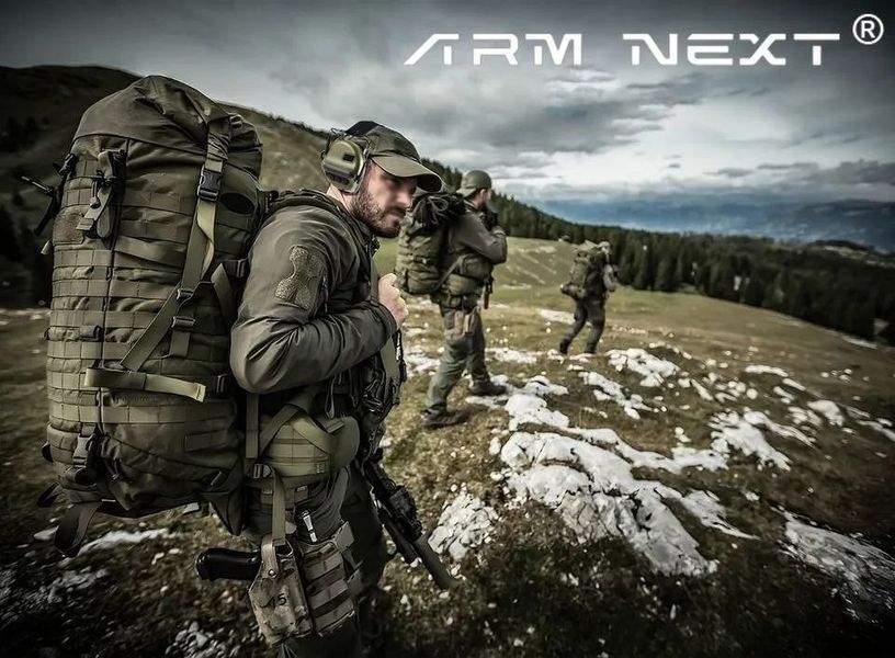 Тактичні навушники з шумозаглушенням Arm Next з перехідником для радіостанції Kenwood (Оливковий)