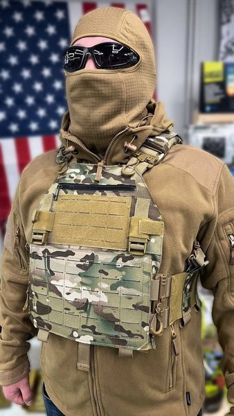 Тактична плитоноска із системою Molle (без плит) Мультикам