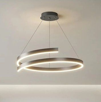 Светодиодная люстра Гамма PJ906 (60см) Черная