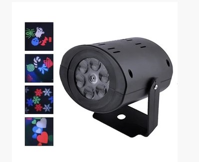 Лазерний диско проектор ST 7006 / W665 12LED ялинки і сніжинки