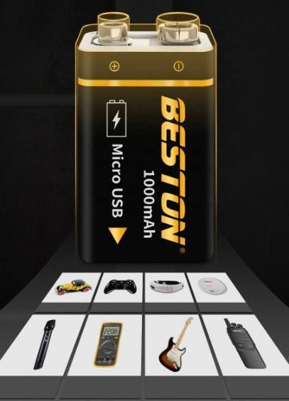 Акумулятор Beston USB крона 9v Li-ion 1000mAh