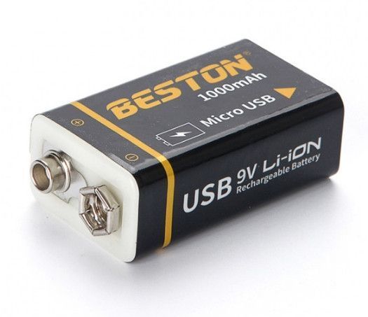 Акумулятор Beston USB крона 9v Li-ion 1000mAh