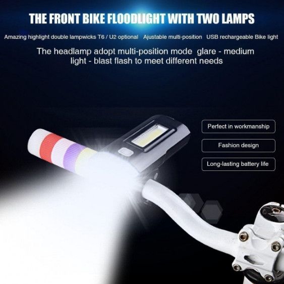 Велофара 3 в 1 PowerBank UltraFire Multifunctional Bicycle Light M48A