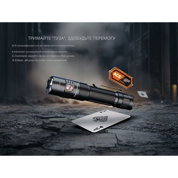 Фонарь тактический ручной Fenix ​​PD35R ACE LED 2000 лм + фонарь CL01 (Оранжевый) Лимитированная серия