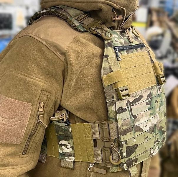 Тактична плитоноска із системою Molle (без плит) Мультикам