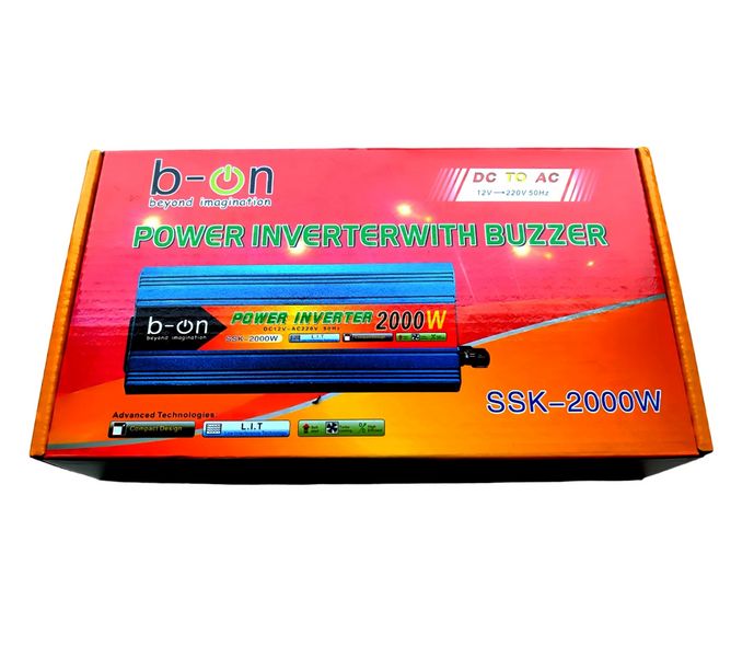 Автомобильный инвертор Power inverter SSK-2000w (12V-220V)