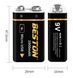 Акумулятор Beston USB крона 9v Li-ion 1000mAh