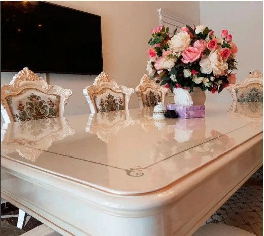 М'яке скло Прозора силіконова скатертина на стіл Soft Glass Захист для меблів 3.1х1.0 м Товщина 1.5 мм