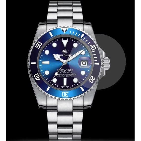 Годинник чоловічий наручний Hemsut Zurich Carekiso Nylon Blue (2 ремінці)