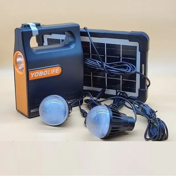 Кемпинговый аккумуляторный фонарь LM-3602 (XHP 30+3xLamp) + солнечная панель + Power Bank (2 режима)