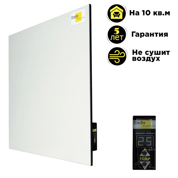 Обігрівач керамічний Emby CHT-500 на 10 кв Білий