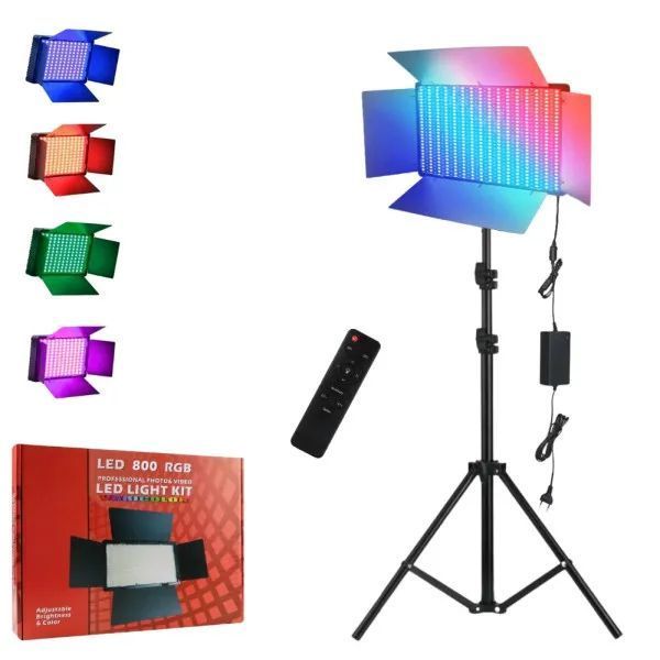 Освітлювач студійний Nagnahz U800 Pro RGB LED відеосвітло зі штативом