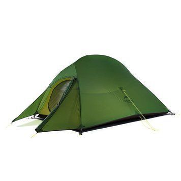 Надлегкий двомісний намет з футпринтом Naturehike Cloud Up 2 Updated NH17T001-T 210T (Темно-зелений)