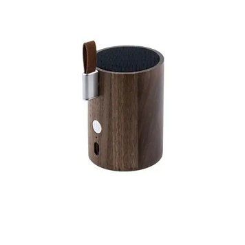 Портативный Bluetooth динамик + встроенный светильник Gingko Drum Дерево орех