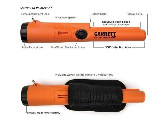 Подводный пинпоинтер Garrett Pro-Pointer AT Металлоискатель (Оригинал)