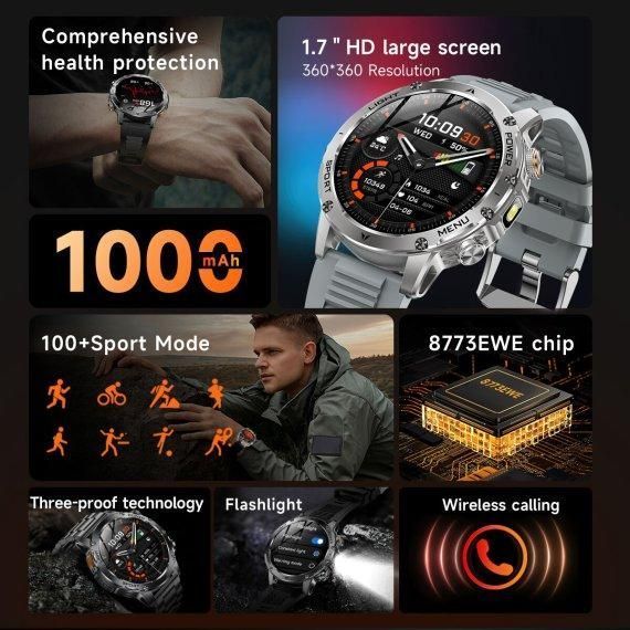 Часы умные наручные Smart Power Ultra Rubber (2 ремешка)