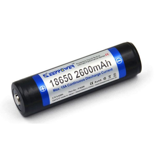 Аккумулятор Keeppower Samsung Li-ion 18650 2600mAh с защитой