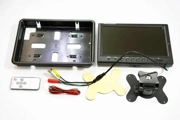Монитор автомобильный для камеры заднего вида Car DVR 9 дюймов 800х480 с пультом и рамкой подголовника
