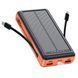 Зарядное устройство на солнечных батареях Powerbank 20000mAh с фонариком и быстрой зарядкой