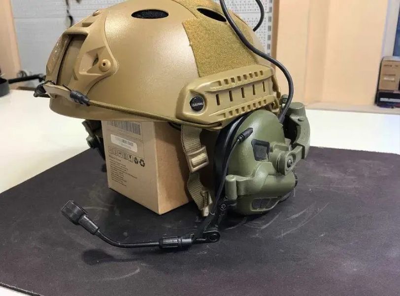Тактичні активні навушники з мікрофоном Earmor M32X Mark3 (Оливковий)