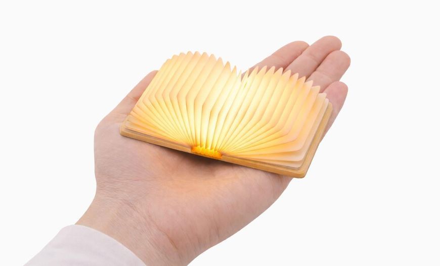 Светильник-книга на аккумуляторе Gingko Super Mini Smart Book (Дерево клен)