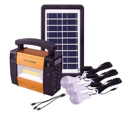 Кемпінговий акумуляторний ліхтар LM-367 (COB + 3xLamp) + сонячна панель + Power Bank (1 режим)