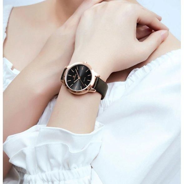 Классические кварцевые часы Naviforce Beauty golden